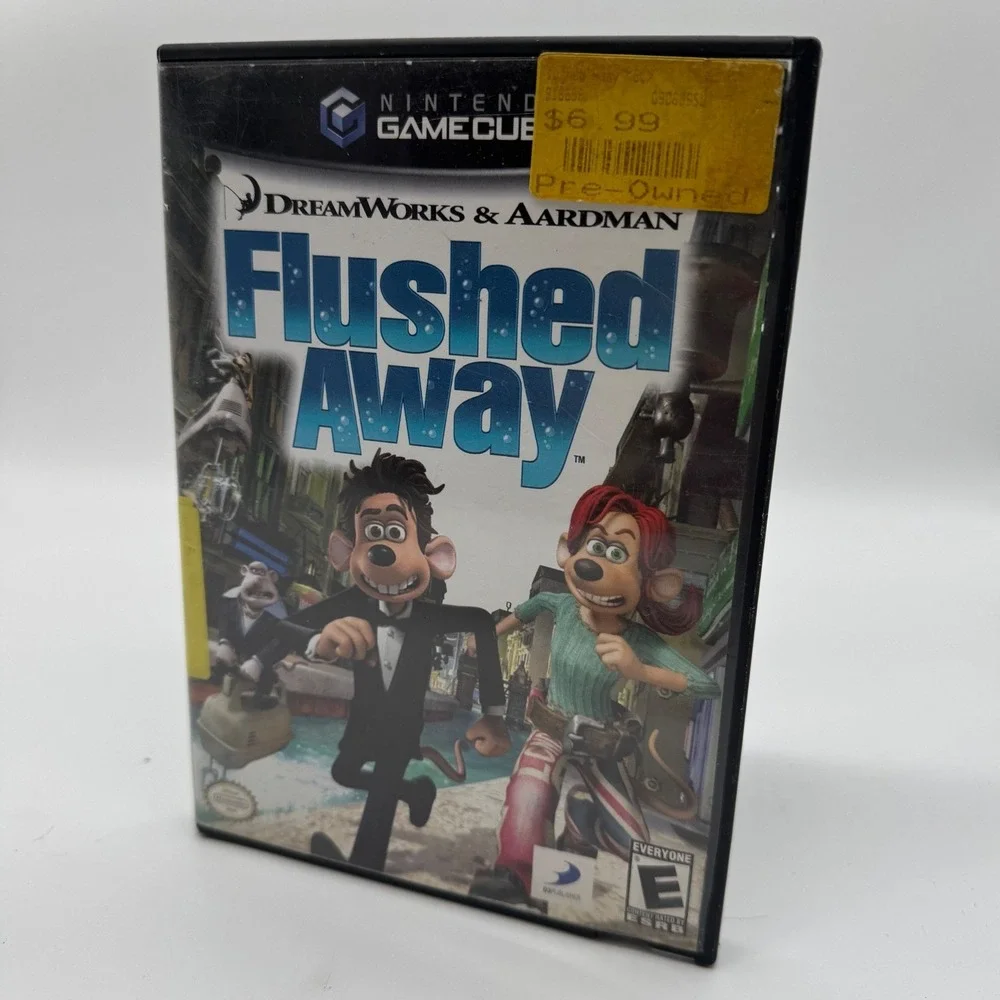 Flushed Away Nintendo GameCube GC 2006 DreamWorks Aardman Animation Video Game